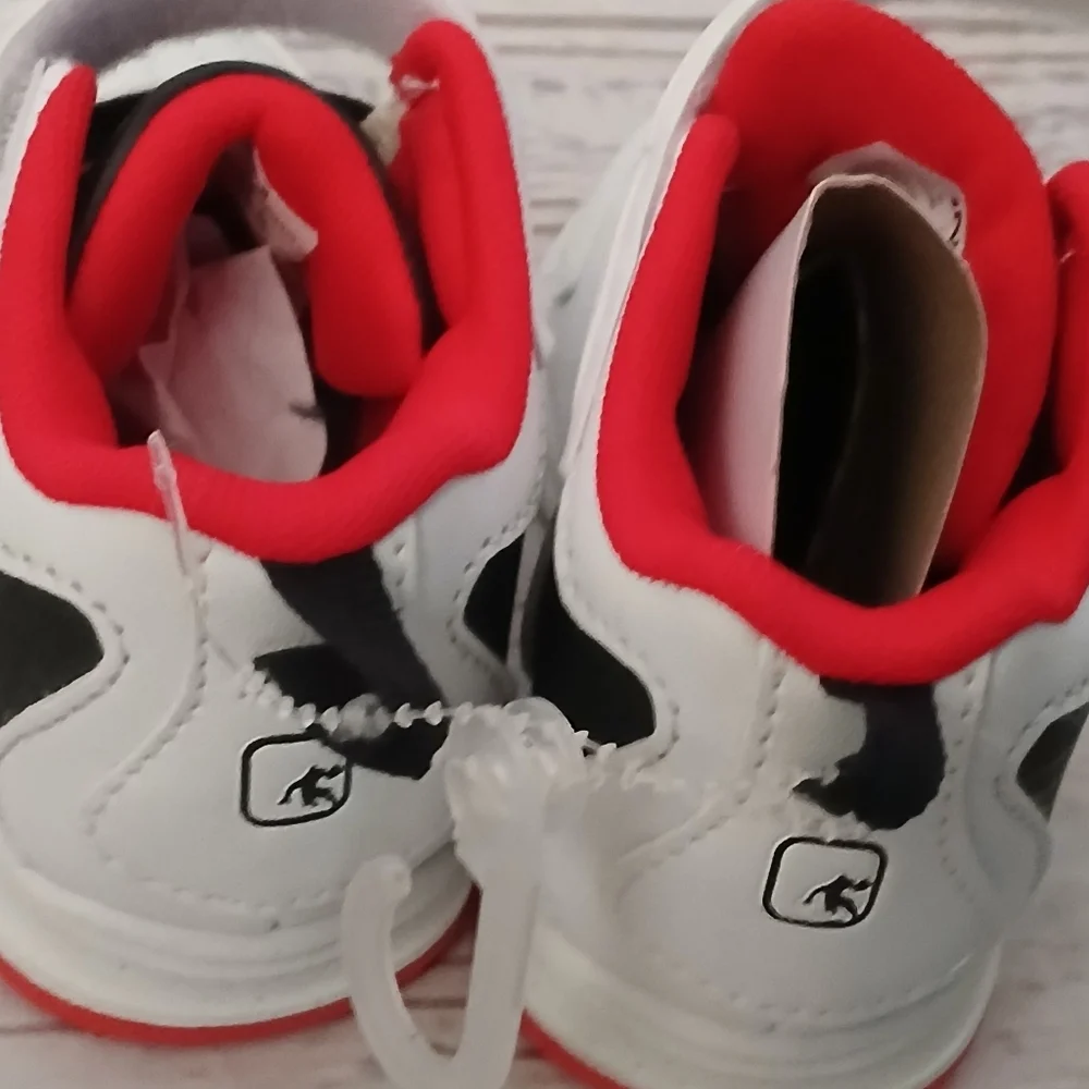 And1 major infant adaptive footwear shoes sneakers white, black, red size 5